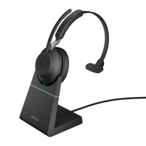Jabra Evolve 2 65 MS Wireless Bluetooth Mono Headset  schwarz m. Ladestation