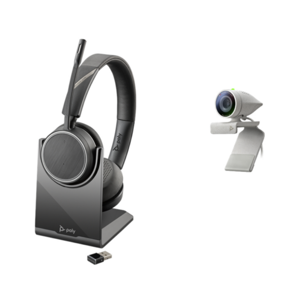 Poly Studio P5 USB HD Webcam Bundle mit Voyager 4220