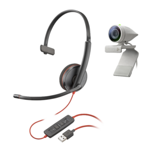 Poly Studio P5 USB HD Webcam Bundle mit Blackwire C3210