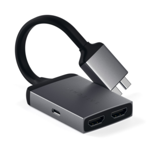 Satechi USB-C Dual HDMI Adapter Space Grey
