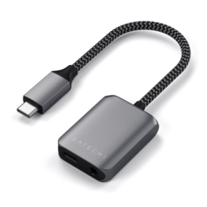 Satechi USB-C auf 3.5mm Audio & PD Adapter space grey