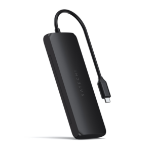 Satechi USB-C Hybrid Multiport Adapter mit SSD Steckplatz Schwarz