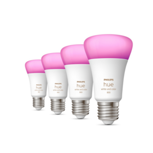 Philips Hue White & Col. Amb. E27 Viererpack 4x570lm 60W
