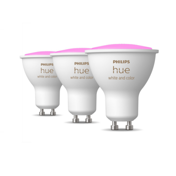 Philips Hue White & Col. Amb. GU10 Dreierpack 3x230lm