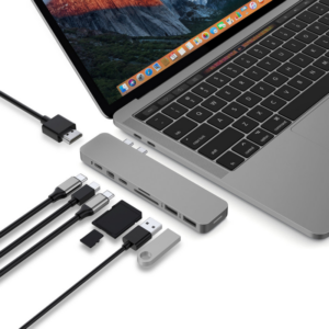 Hyper PRO 8-in-2 MacBook Pro Hub Grau