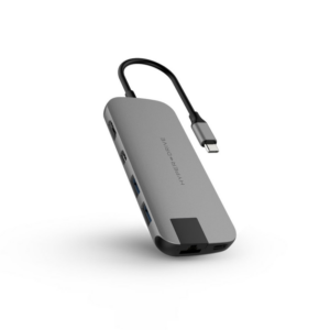 Hyper Drive Slim 8-in-1 USB-C Hub Grau