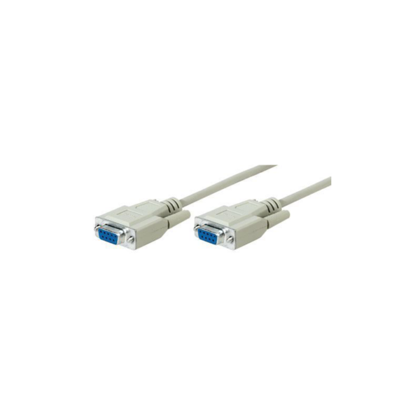 Good Connections Nullmodem Kabel 2m seriell 9pol Bu/Bu weiß