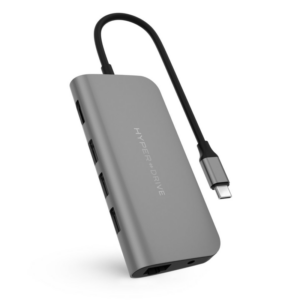 Hyper Drive POWER 9-in-1 USB-C Hub Grau