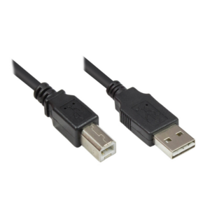 Good Connections USB 2.0 Anschlusskabel 1m A-B Stecker schwarz