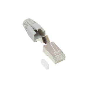 Good Connections Netzwerkstecker Cat.6A RJ45 geschirmt für Cat.7 Kabel grau