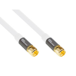 Good Connections Antennenkabel SmartFLEX 1m F-Stecker zu F-Stecker >120dB weiß