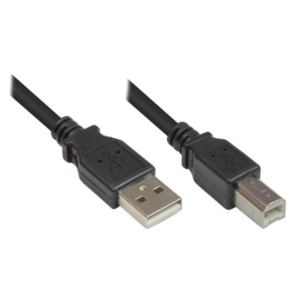 Good Connections USB 2.0 Anschlusskabel 1m St. A zu St. B schwarz