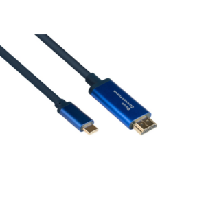 Good Connections Adapterkabel Smartflex USB-C zu HDMI 2.0b 4K UHD 60Hz 2m blau