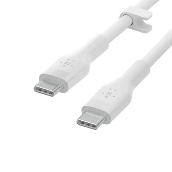 Belkin Flex USB-C/ USB-C Kabel Power Delivery 60W 1m weiß CAB009BT1MWH