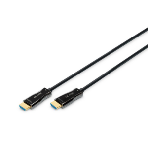 DIGITUS AK-330125-150-S AOC Hybrid Glasfaser HDMI Kabel UHD 4K 15m schwarz