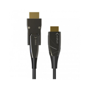 Techly Micro HDMI/HDMI 4K 60Hz AOC LWL Anschlusskabel St./St. 100m schwarz