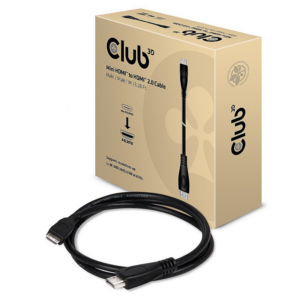 Club 3D HDMI Kabel 1m mini HDMI zu HDMI 2.0 UHD bidirektional St./St. schwarz