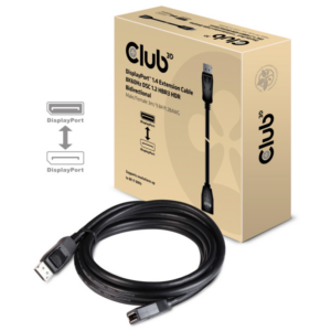 Club 3D DisplayPort 1.4 Verlängerungskabel 8K60Hz DSC1.2 HBR3 HDR St. Bu. 3m