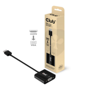 Club 3D HDMI 1.4 auf VGA Adapter mit Audio Stecker/Buchse aktiv St./Bu. schwarz