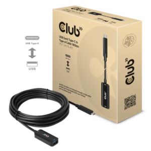 Club 3D USB Gen2 Typ-C zu Typ-A Kabel 10Gbps 5m Bu./St.