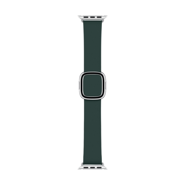 Apple Watch 40mm Modernes Lederarmband Waldgrün medium