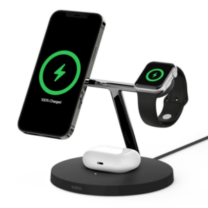 Belkin BOOST↑CHARGE™ PRO Drahtloses 3-in-1-Ladegerät mit MagSafe schwarz