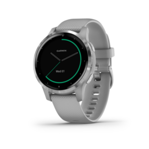 Garmin vivoactive 4s GPS-Fitness-Smartwatch grau/edelstahl HF-Messung