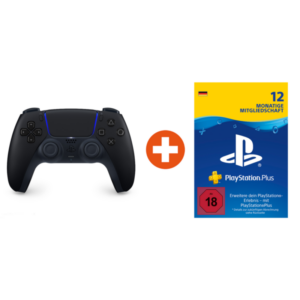 Sony PlayStation DualSense™ Wireless-Controller - Midnight Black + 12 M PS Plus