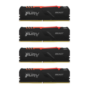 128GB (4x32GB) KINGSTON FURY Beast RGB DDR4-3200 CL16 RAM Gaming Arbeitsspeicher