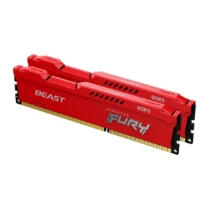 16GB (2x8GB) KINGSTON FURY Beast rot DDR3-1600 CL10 RAM Gaming Arbeitssp. Kit