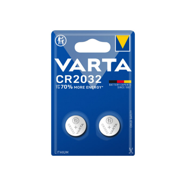 VARTA Professional Electronics Knopfzelle Batterie CR 2032 2er Blister