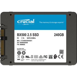 Crucial BX500 SATA SSD 240 GB 3D NAND TLC 2.5zoll
