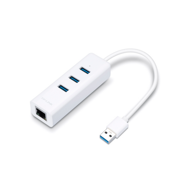 TP-LINK UE330 Gigabit Ethernet + 3-Port USB HUB USB3.0 Adapter