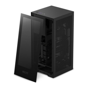 NZXT H1 Midi Tower Mini-ITX Gehäuse schwarz mit Glasfenster und 750W Netzteil