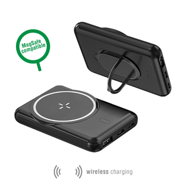 4smarts Wireless Powerbank VoltHub UltiMag für MagSafe 5000mAh schwarz 456357