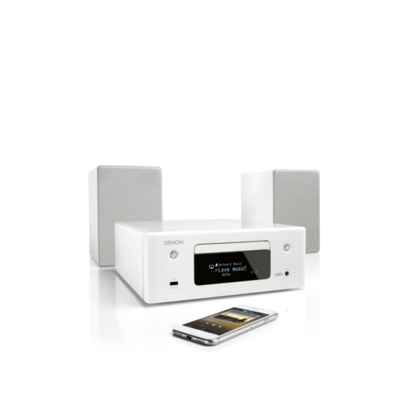 Denon CEOL N10 CD-Kompaktanlage HEOS Multiroom Bluetooth Airplay2 weiß