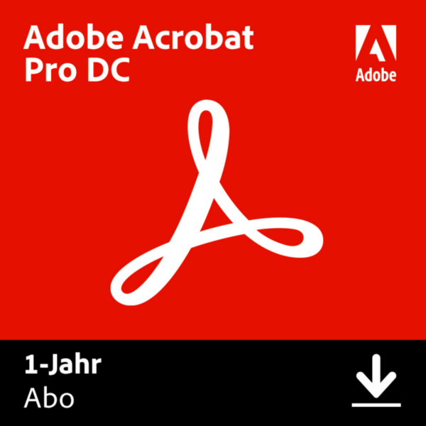 Adobe Acrobat Pro Document Cloud 1 Jahr Abo DE Download