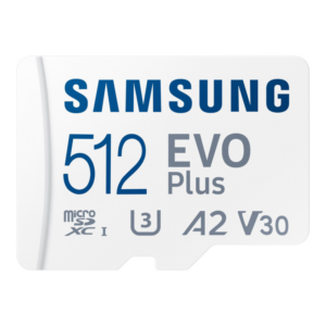 Samsung Evo Plus 512 GB microSDXC Speicherkarte (2021) (130 MB/s