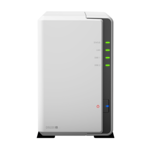 Synology Diskstation DS220j NAS 2-Bay 16TB inkl. 2x 8TB WD Red Plus WD80EFZZ