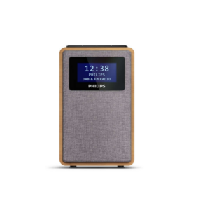 Philips TAR5005/10 Radio DAB+ Radio mit Wecker braun/grau