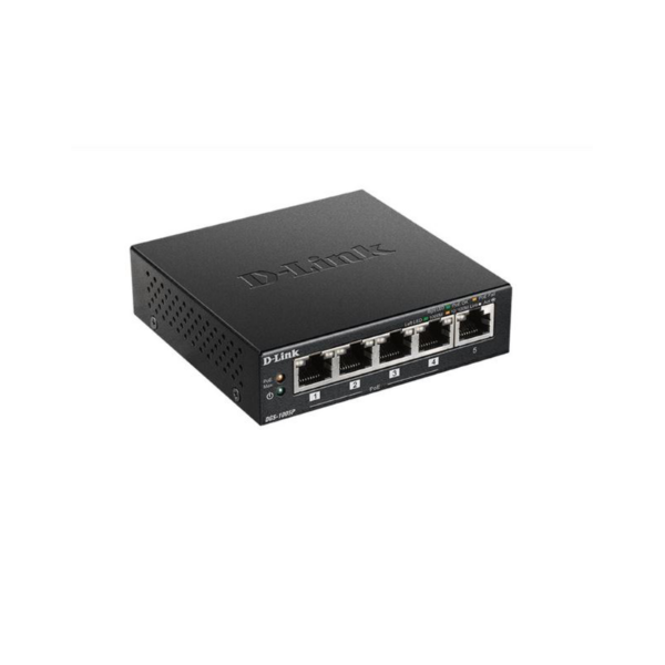 D-Link DGS 1005P - Switch - 5 x 10/100/1000 (4 PoE+)