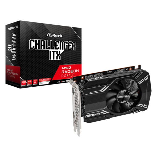 ASROCK AMD Radeon RX 6400 Challenger ITX Grafikkarte 4GB GDDR6 HDMI/DP