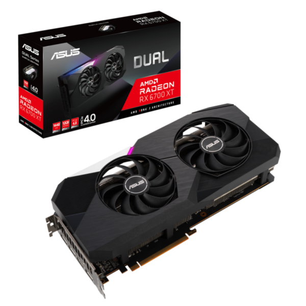 ASUS AMD Radeon RX 6700 XT Dual Grafikkarte 12GB GDDR6 3xDP/HDMI