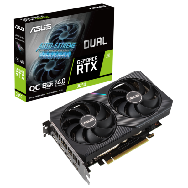 ASUS GeForce RTX 3050 Dual OC 8GB GDDR6 Grafikkarte 3xDP/1xHDMI