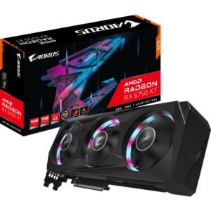 GIGABYTE AMD Radeon RX 6750 XT Elite 12GB GDDR6 Grafikkarte 2xHDMI/2xDP