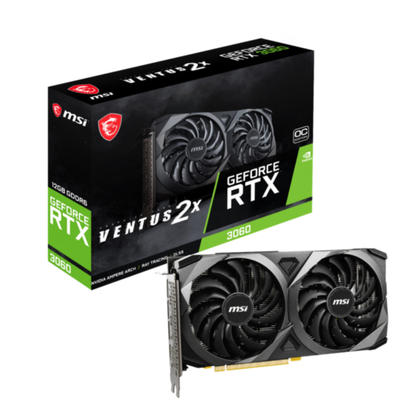 MSI GeForce RTX 3060 Ventus 2X OC 12GB GDDR6 Grafikkarte 3xDP/HDMI