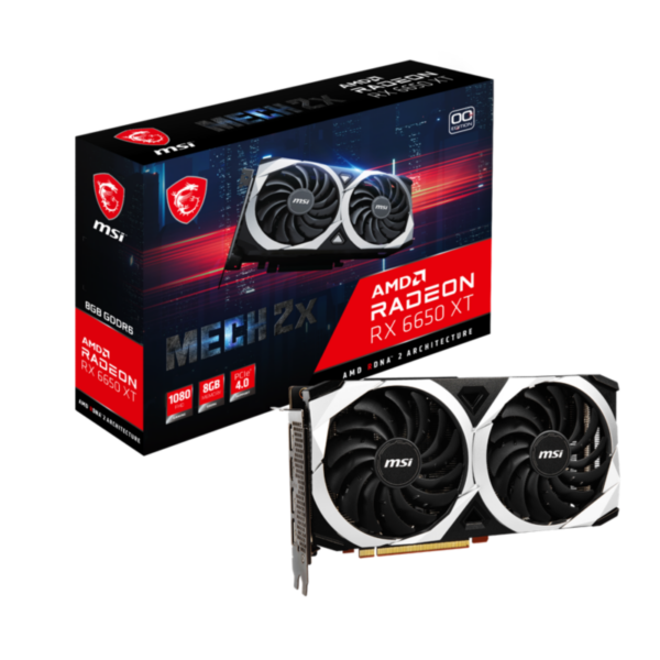 MSI AMD Radeon RX 6650 XT Mech 2X OC 8GB Grafikkarte GDDR6 HDMI/3x DP