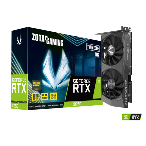 ZOTAC GAMING GeForce RTX 3050 Twin Edge OC 8GB GDDR6 Grafikkarte 3xDP/HDMI