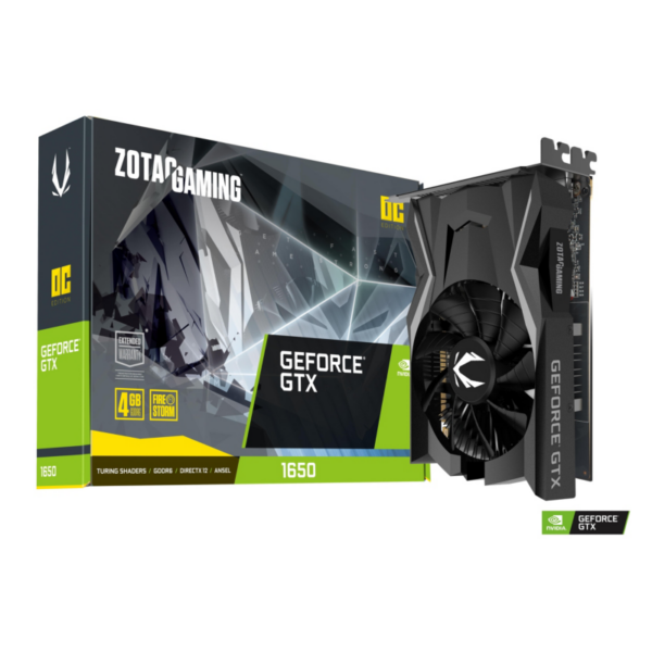 ZOTAC GAMING GeForce GTX 1650 OC 4GB GDDR6 Grafikkarte HDMI/DP/DVI