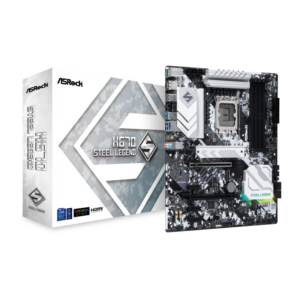 ASRock H670 Steel Legend ATX Mainboard Sockel 1700 RGB/M.2/HDMI/DP/USB-C